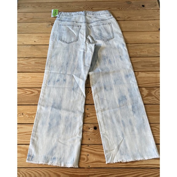 NEW LOGO by Lori Goldstein High Rise Jeans Size 2 Tall Wide Leg Cropped - Picture 2 of 11